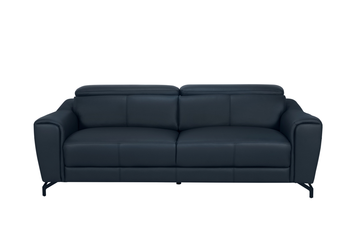 U6008-NAVY-S Navy Blue Leather Sofa -  Global Furniture USA