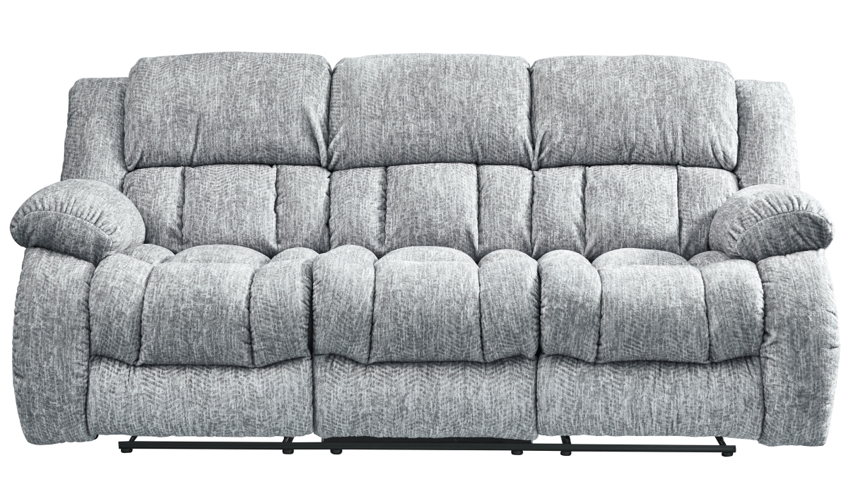 U250-GREY-RS-CRLS-GR Light Gray Reclining Sofa & Console Reclining Loveseat Glider Recliner -  Global Furniture USA, U250-GREY-RS/CRLS/GR