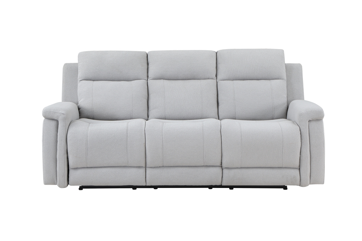 U1797-GREY-RS-CRLS Light Gray Reclining Sofa & Console Reclining Loveseat -  Global Furniture USA, U1797-GREY-RS/CRLS