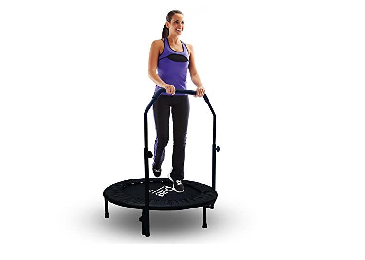 Picture of Pure Global Brands 9005BTH 40 in. Bungee Exercise Trampoline with Adjustable Handrail&#44; Black
