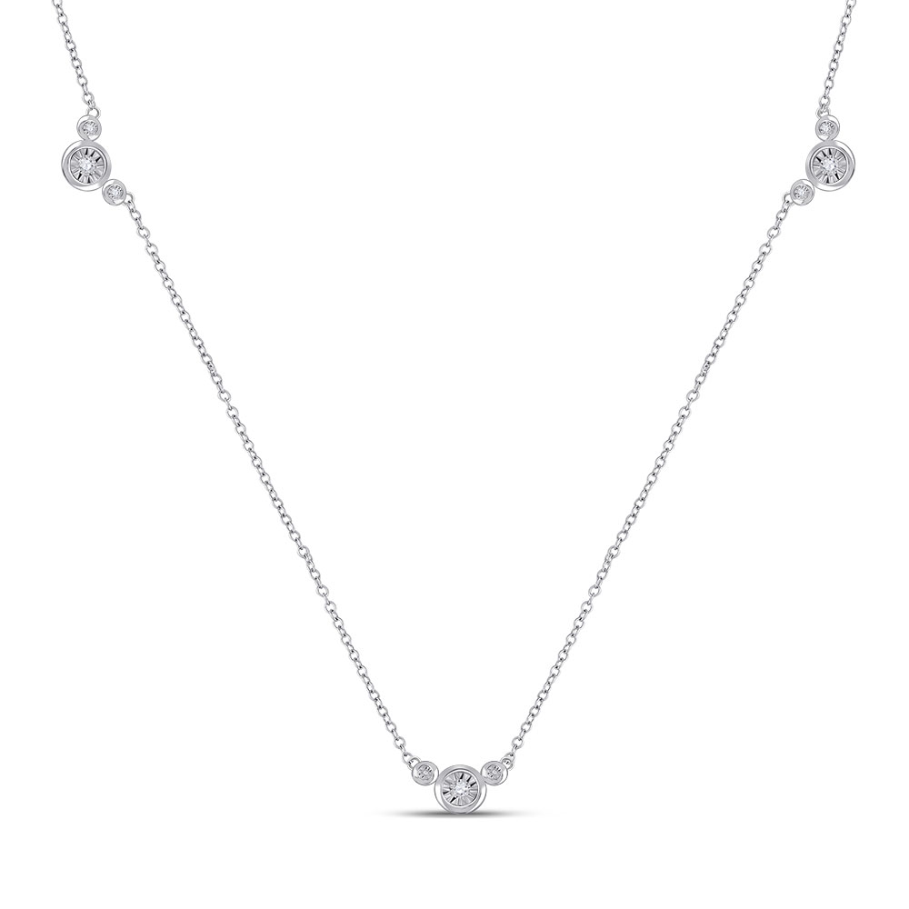 Picture of GND 120450 0.12 CTW Diamond Womens Necklace