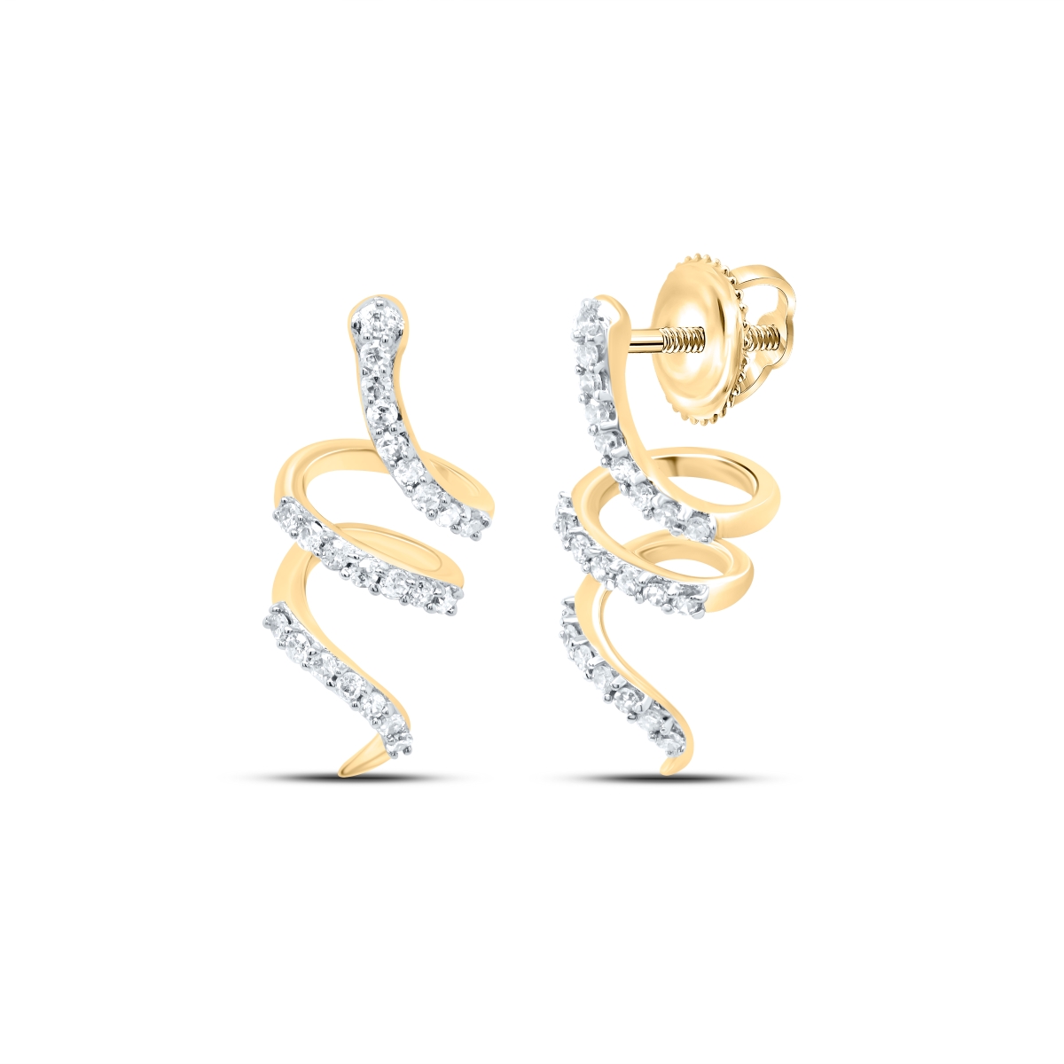 Picture of GND 184372 0.25 CTW Diamond CN Gift Snake Earring