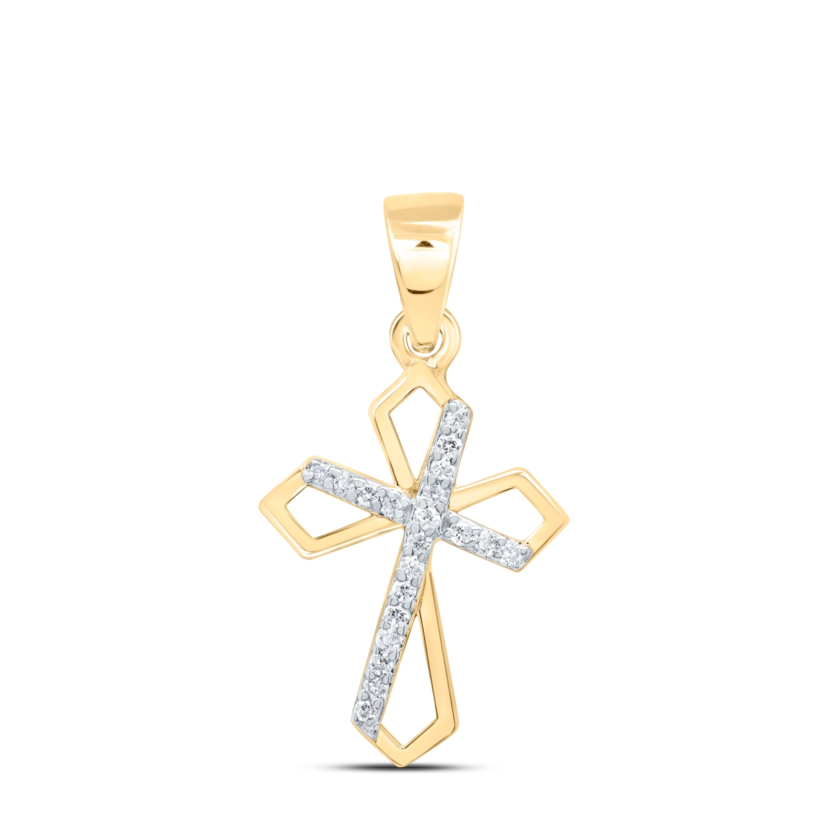 Picture of GND 185088 0.05 CTW-Diamond Gift Cross Pendant