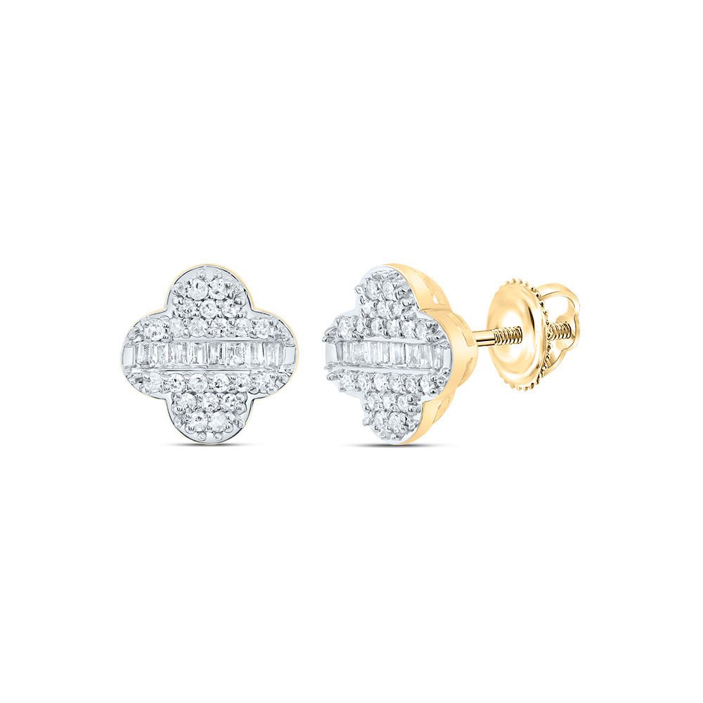 Picture of GND 186956 0.25 CTW-DIA P1 Gift Clover Stud Earring