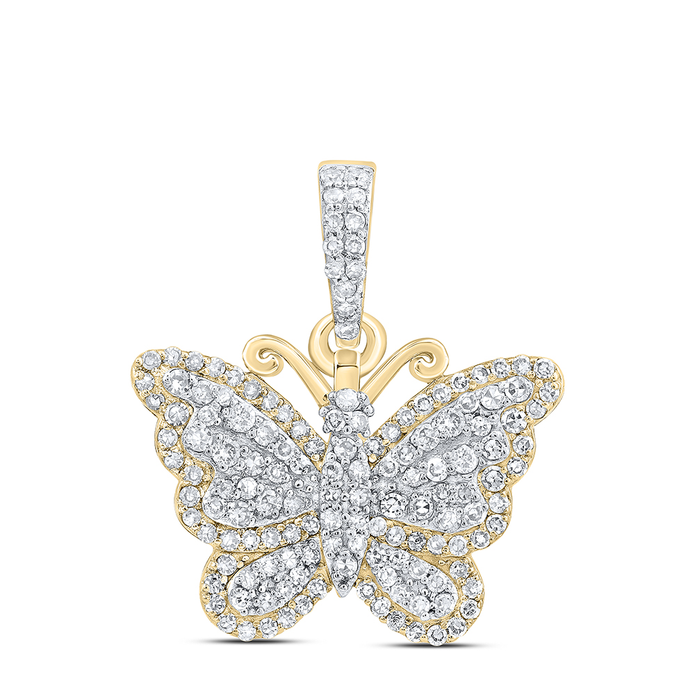 Picture of GND 176289 0.37 CTW Diamond NK Butterfly Fashion Pendant