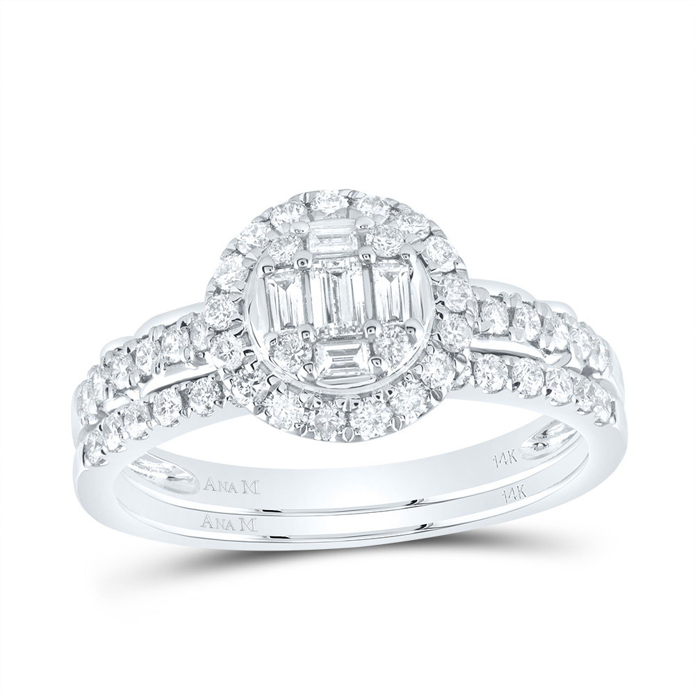 Picture of Gold N Diamonds 190809 0.75 CT Diamond Ana M Diana Round Bridal Band Set
