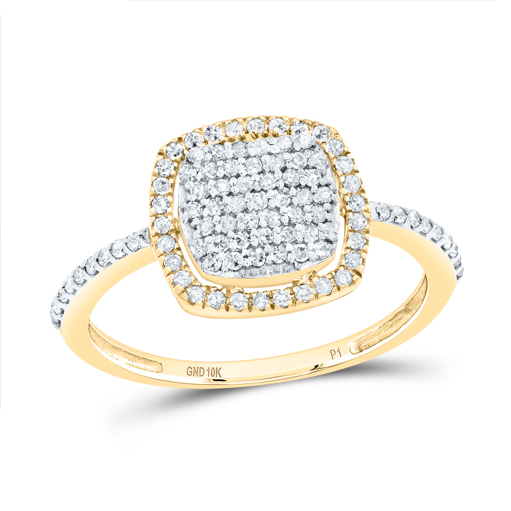 Picture of Gold N Diamonds 183795 0.33 CTW Diamond P1 Gift Cushion Ring