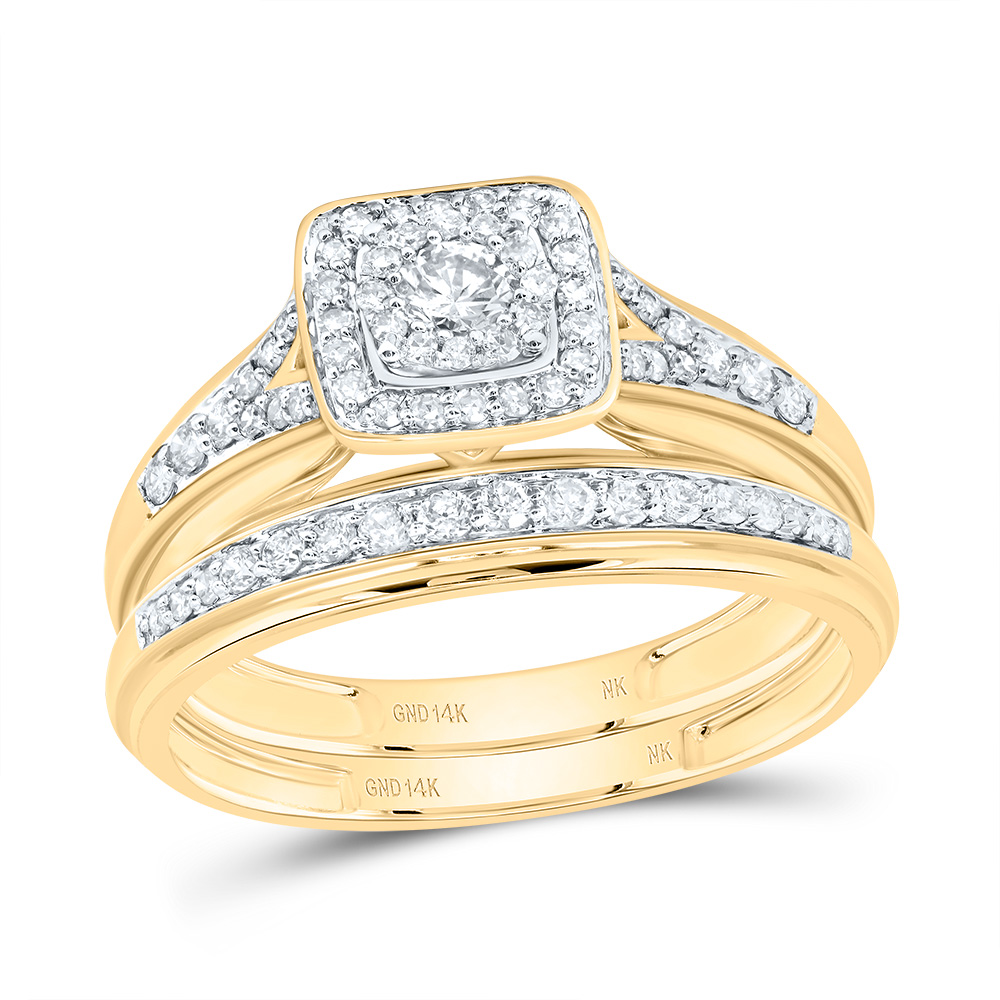 Picture of Gold N Diamonds 187482 0.88 CTW Diamond NK Square Trio Set