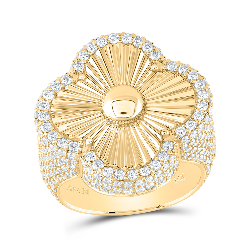 Picture of Gold N Diamonds 188823 4 CTW Diamond Am Clover Mens Ring