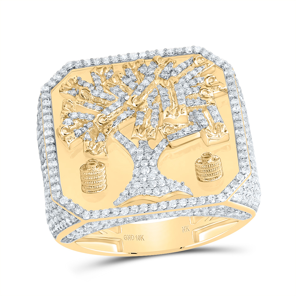 Picture of Gold N Diamonds 189874 3 CTW Diamond NK Money Tree Mens Ring