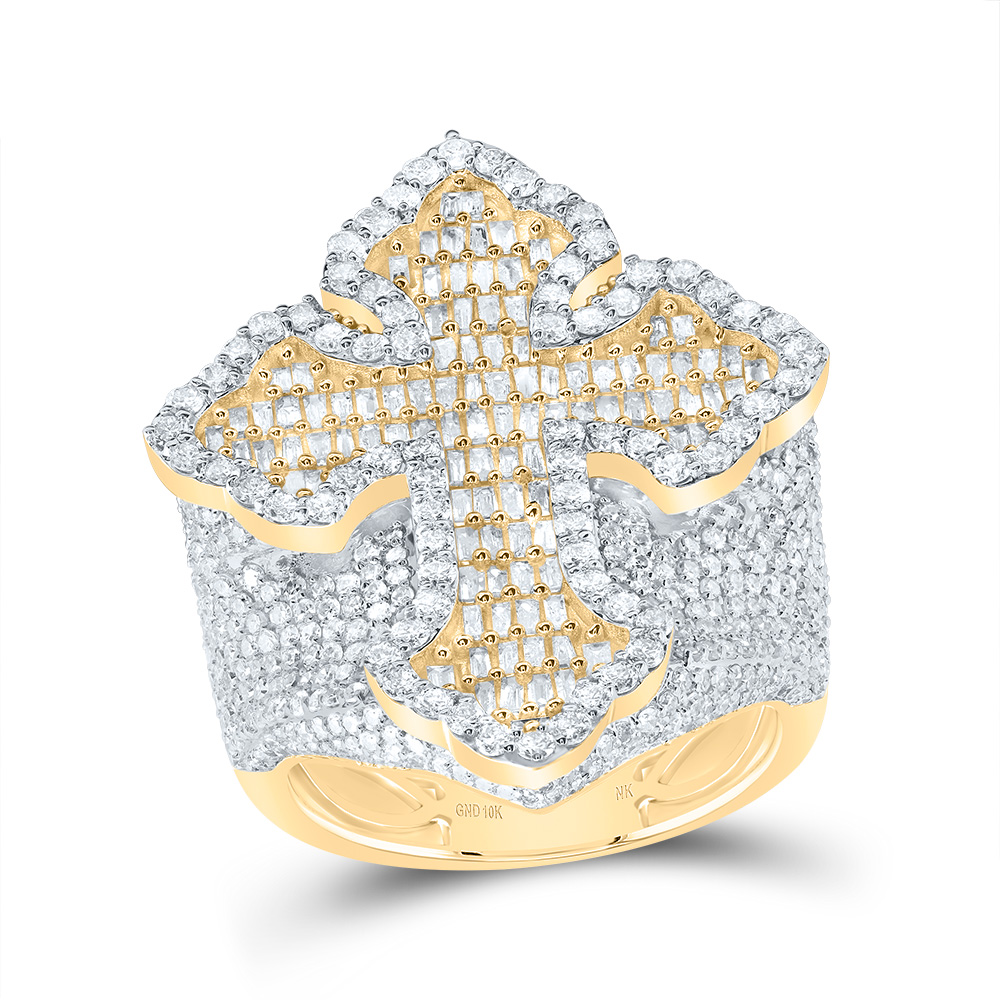 Picture of Gold N Diamonds 189880 3.62 CTW Diamond NK Cross Mens Ring