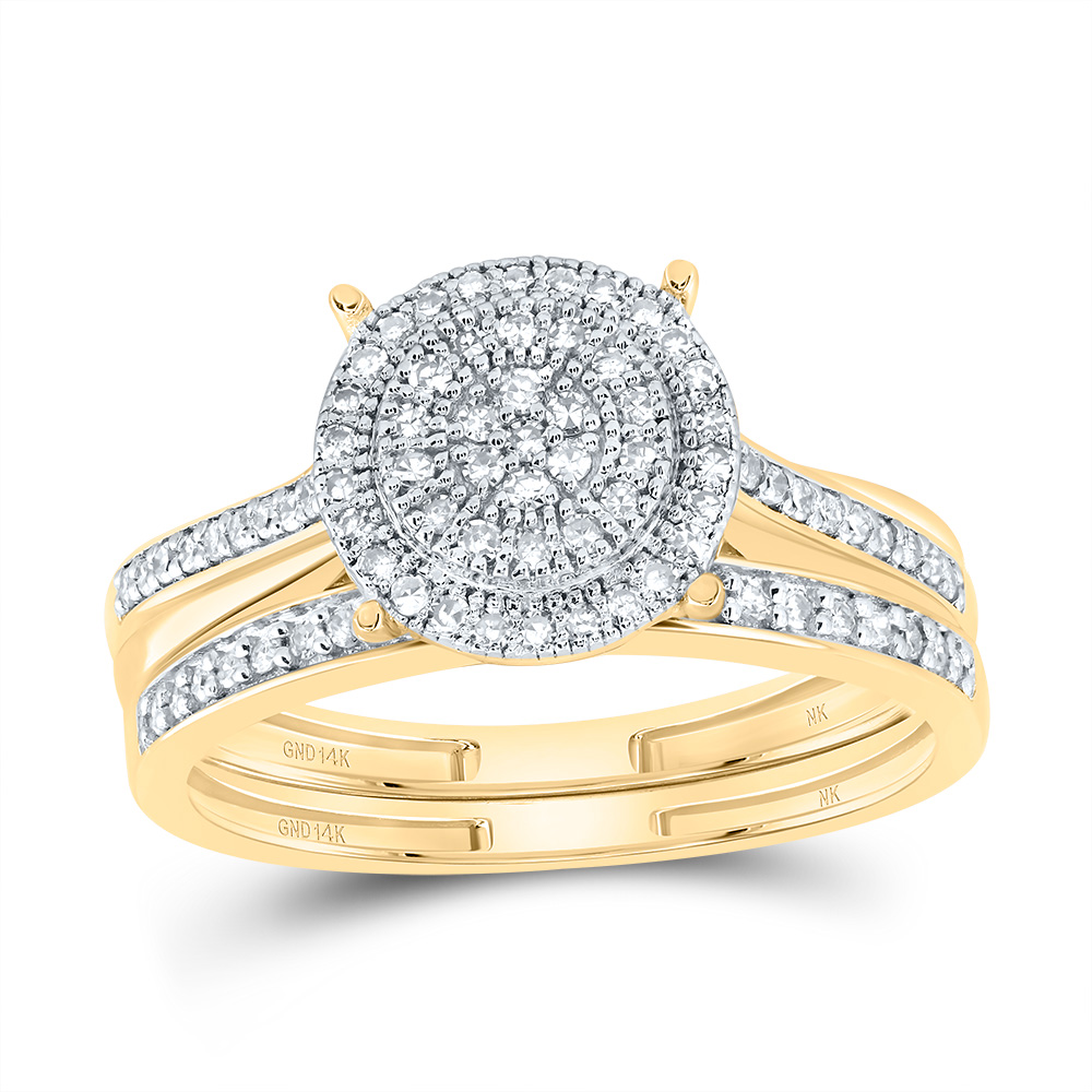Picture of Gold N Diamonds 190467 0.33 CTW Diamond NK Fashion Round Bridal Set