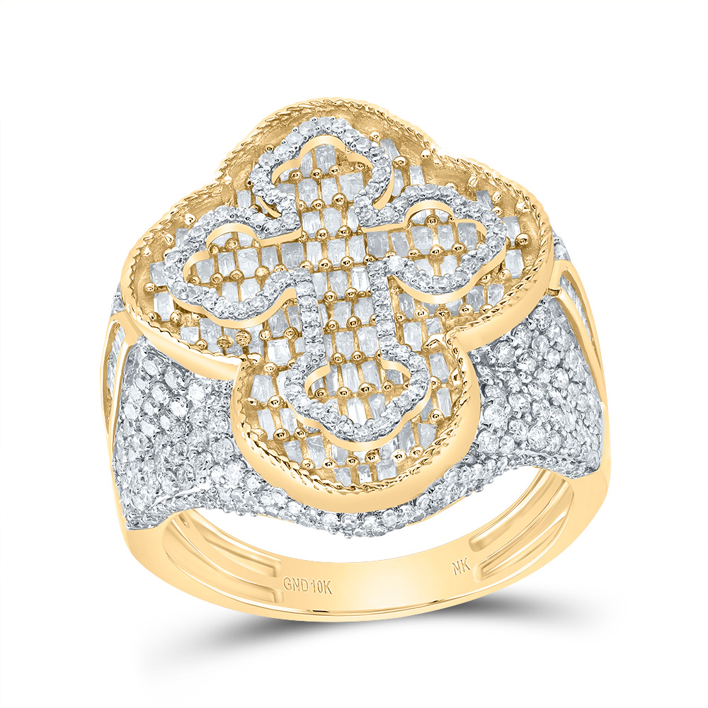 Picture of Gold N Diamonds 189235 2.62 CTW Diamond NK Cross Mens Ring