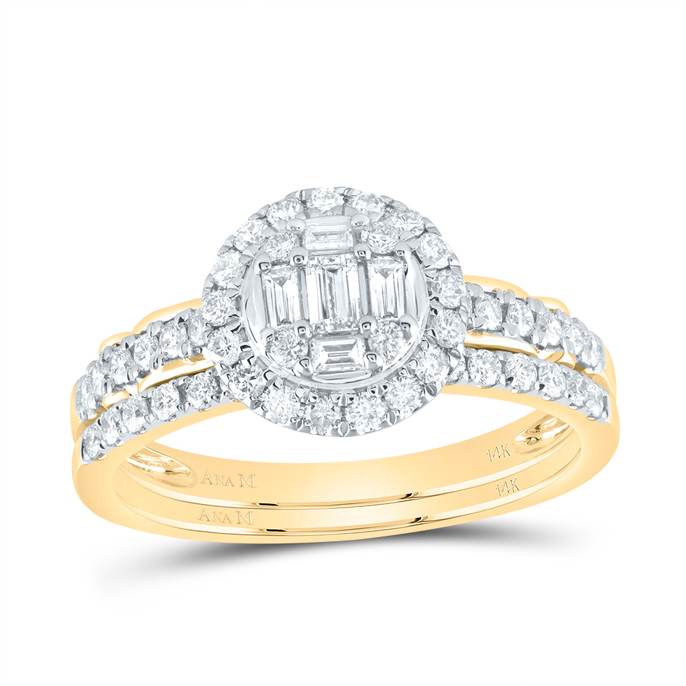 Picture of Gold N Diamonds 190808 0.75 CT Diamond Ana M Diana Round Bridal Set