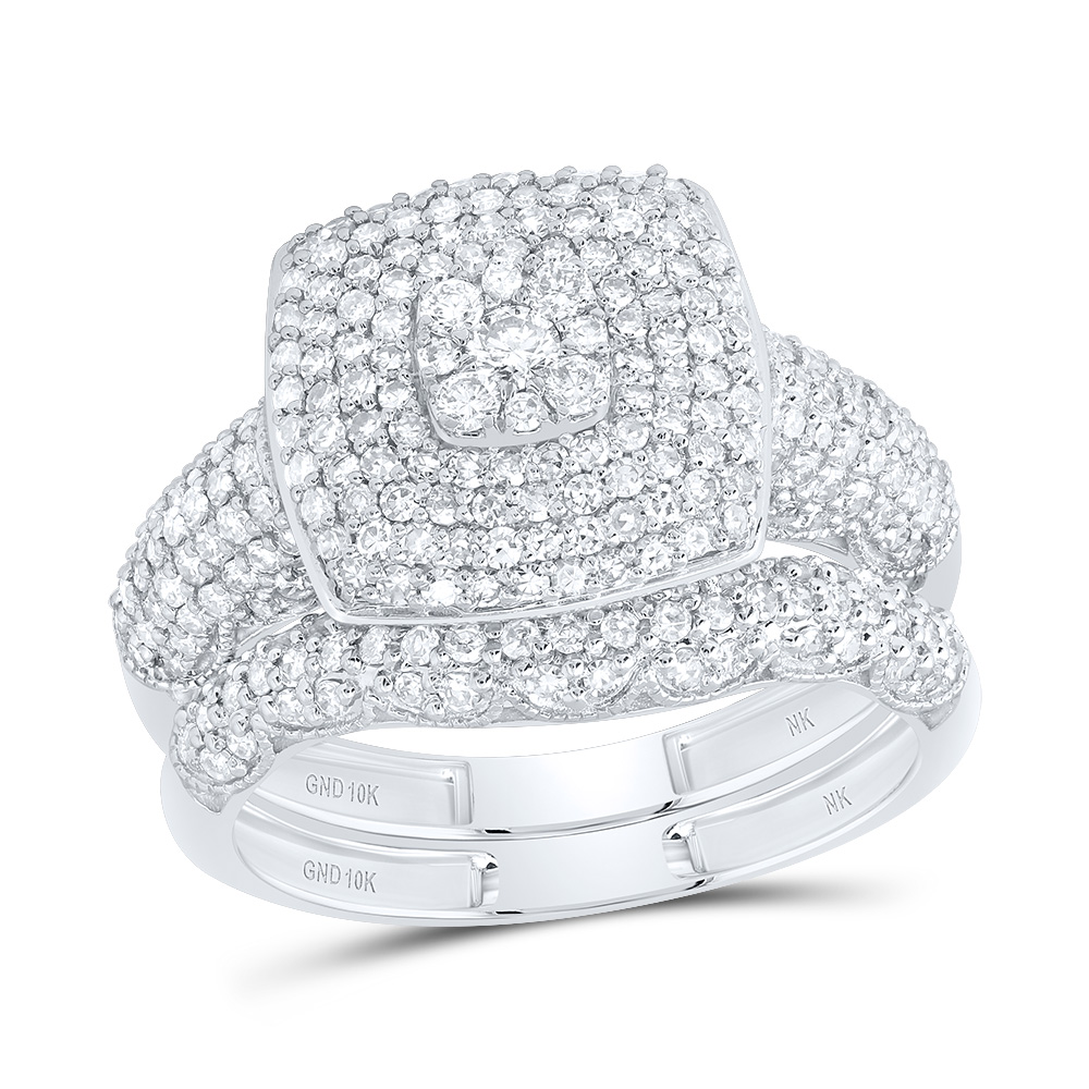 Picture of Gold N Diamonds 190925 1.2 CTW Diamond NK Fashion Cushion Bridal Set