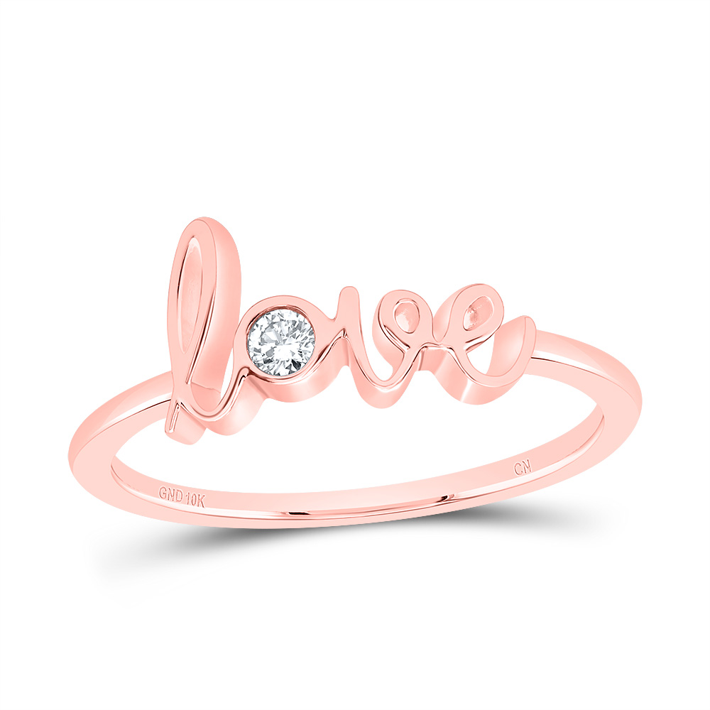 Picture of Gold N Diamonds 192412 0.05 CTW Diamond Channel Love Fashion Ladies Band
