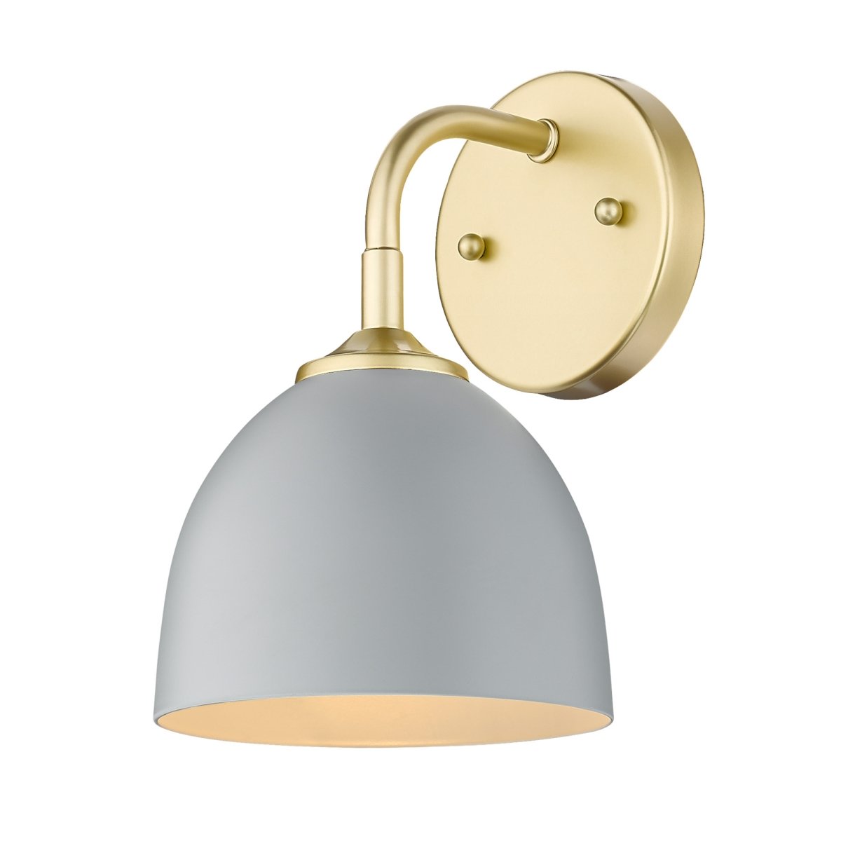 Picture of Golden Lighting 6956-1W OG-MGY Zoey 1 Light Wall Sconce, Olympic Gold