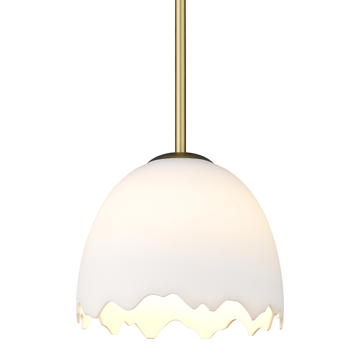 Picture of Golden Lighting 6951-S BCB-POR Brinkley Small Pendant Ceiling Light, Brushed Champagne Bronze