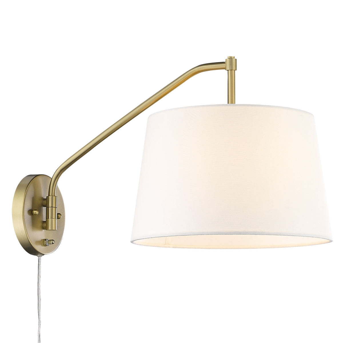 Picture of Golden Lighting 3694-A1W BCB-MWS Ryleigh 1 Light Articulating Wall Sconce, Brushed Champagne Bronze