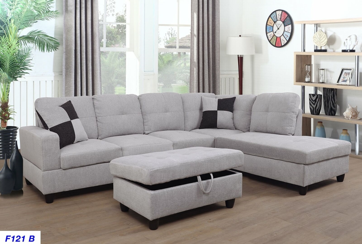 F121B Lifestyle Furniture Right Facing Sectional Sofa Set - 3 Piece -  Golden Coast Furniture