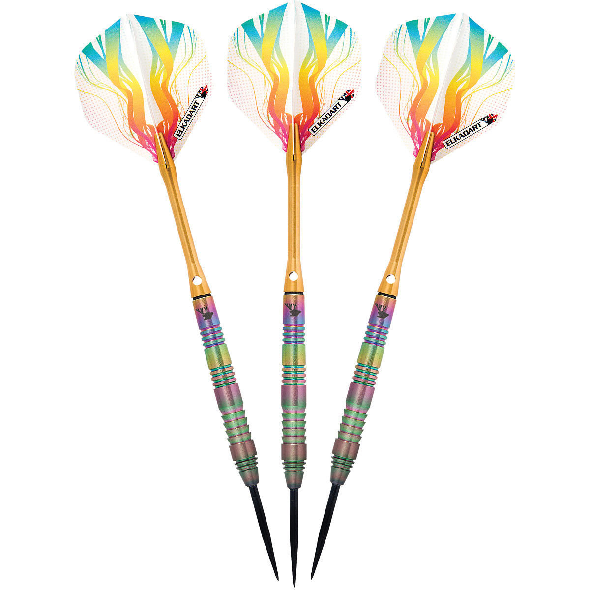 Picture of Elkadart 23-3820-23 Rainbow Steel Tip Darts - 23 g