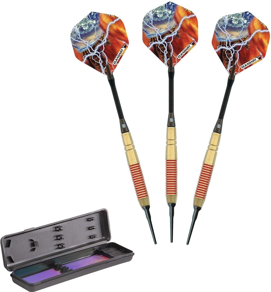 Picture of Elkadart 20-1182-17 17 g Storm Soft Tip Darts Red Rings