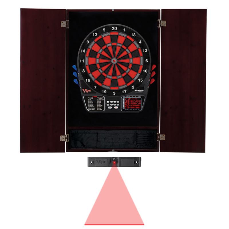 Picture of Viper 40-0291 797 Electronic Metropolitan Soft Tip Dartboard Cabinet Throw Line Light&#44; Mahogany