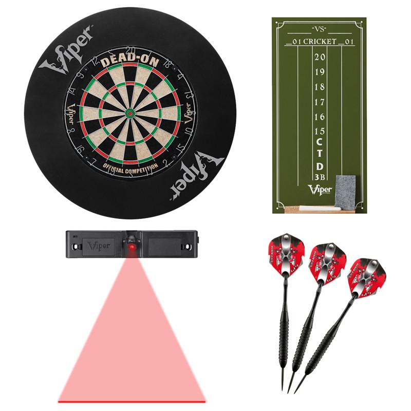 Picture of Viper 40-1041 Dead-On Bristle Small Cricket Chalk Scoreboard with Throw Line Light & Wall Defender&#44; Red