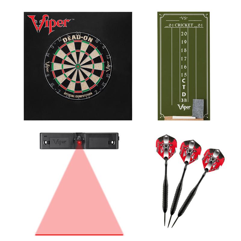 Picture of Viper 40-1045 Dead-On Bristle Small Cricket Chalk Scoreboard with Throw Line Light & Wall Defender II&#44; Red