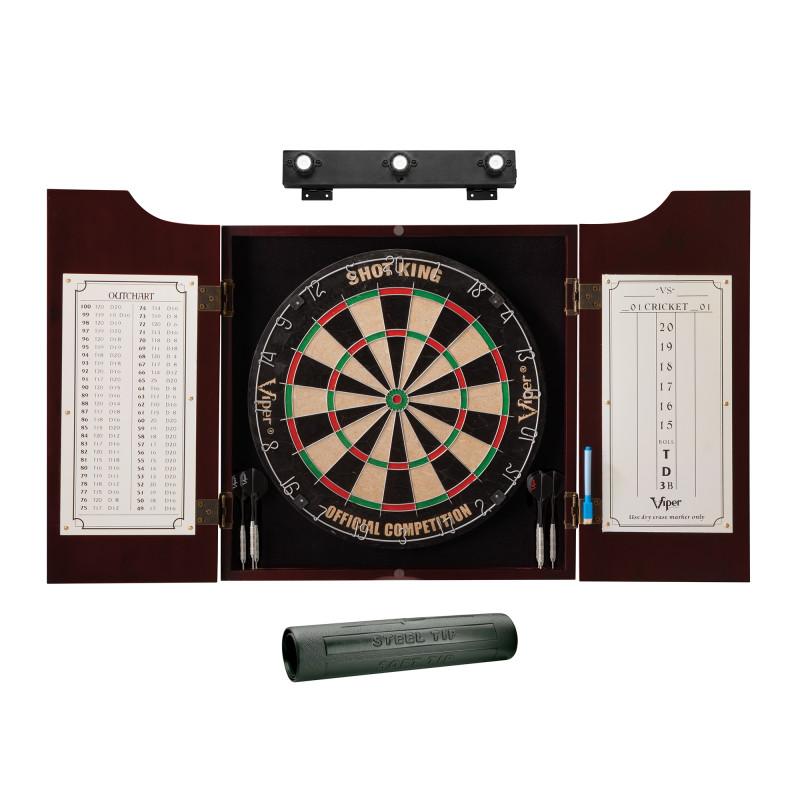 Picture of Viper 40-1089 Hudson All-in-One Dart Center&#44; Dart Mat & Shadow Buster Dartboard Light Bundle&#44; Mahogany