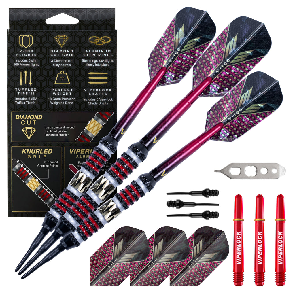 Picture of Viper 20-4007-20 20 Grams Wizard Soft Tip Darts&#44; Red & Black