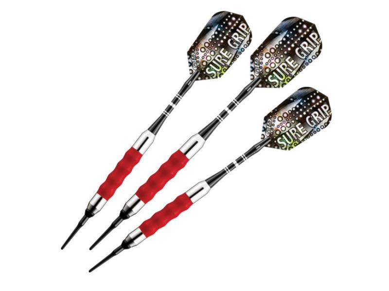 20-0007-20 20 g Sure Grip Darts Soft Tip Darts, Red