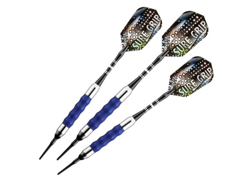 20-0008-20 20 g Sure Grip Darts Soft Tip Darts, Blue
