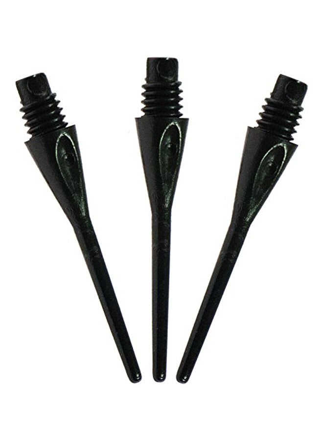 37-1609-01 Diamond Tips 2BA Soft Dart Tips, Black - Pack of 500
