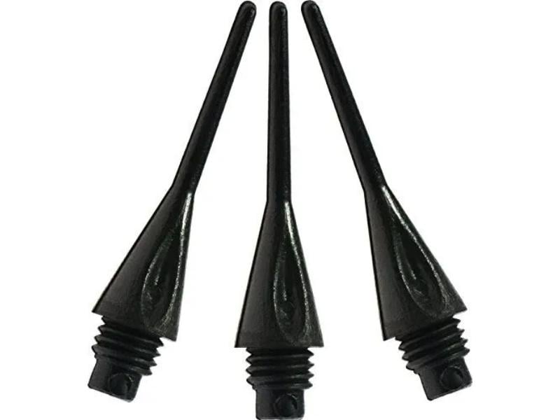 37-1616-01 0.25 in. Diamond Tips Soft Dart Tips, Black - Pack of 500