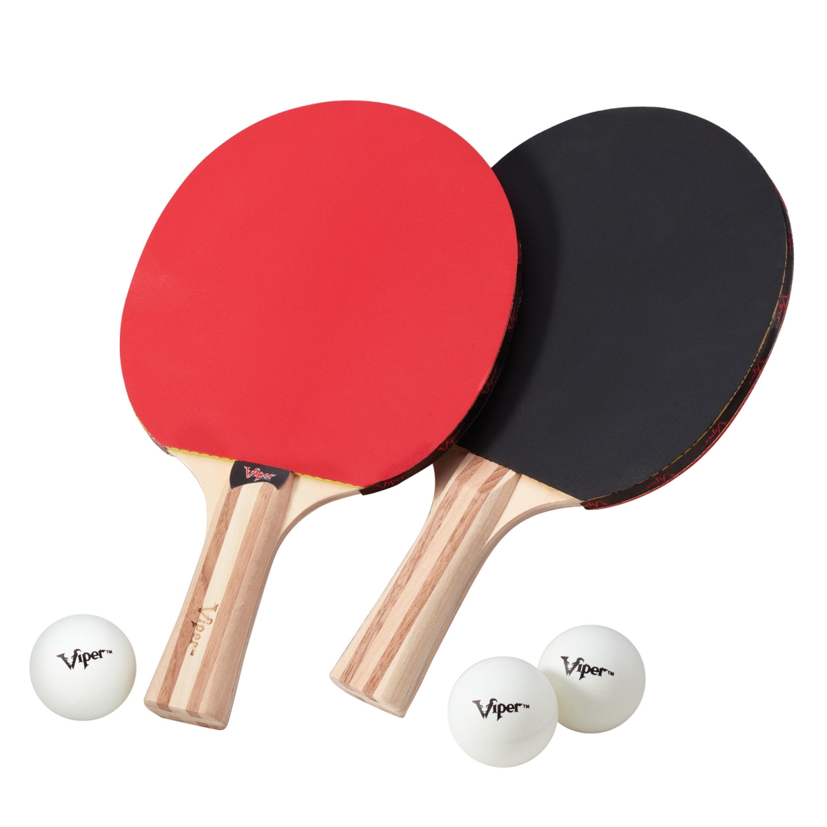 70-9000 Two Racket Set with Table Tennis Balls - Pack of 27