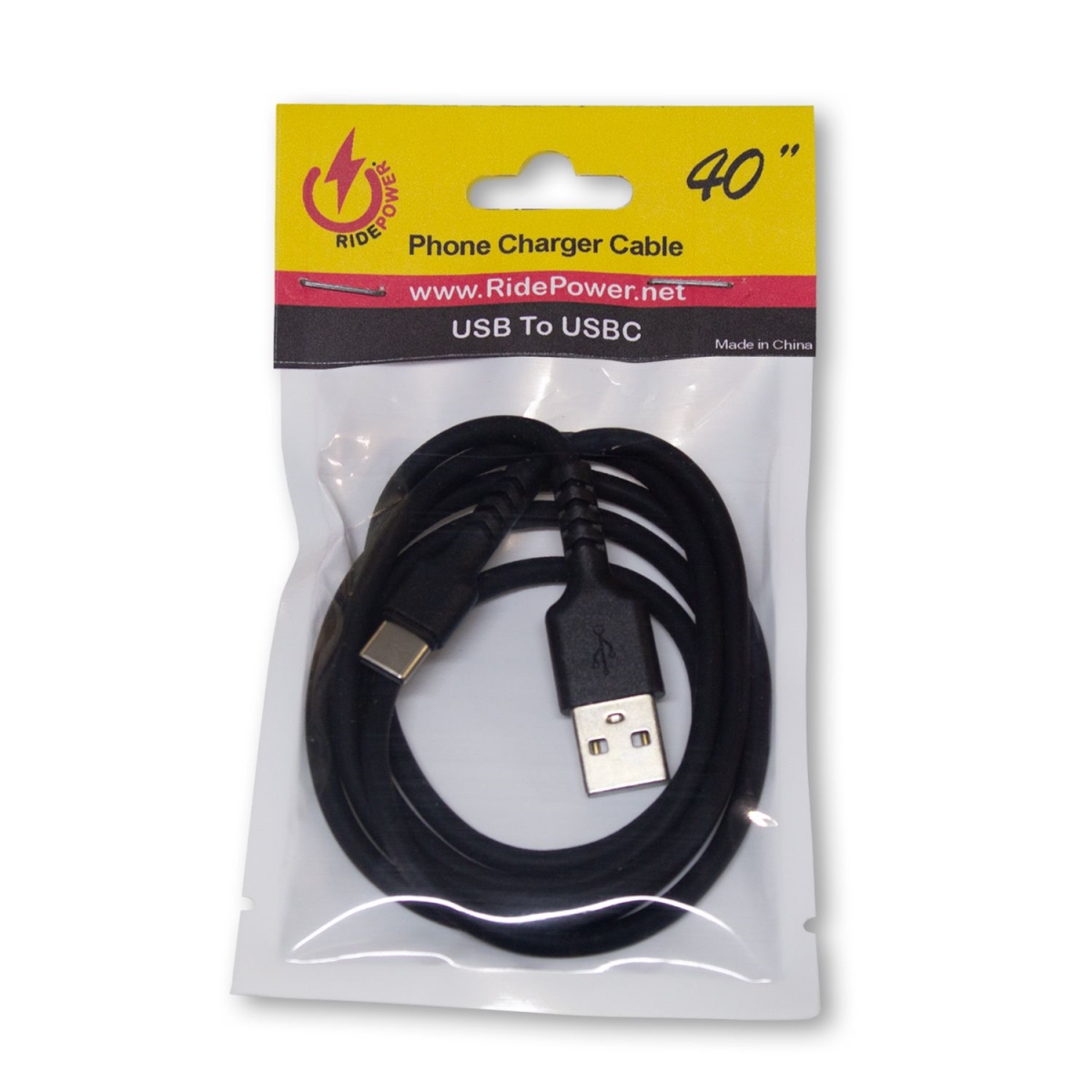 40 in. Male USB to Male USB-C Cable