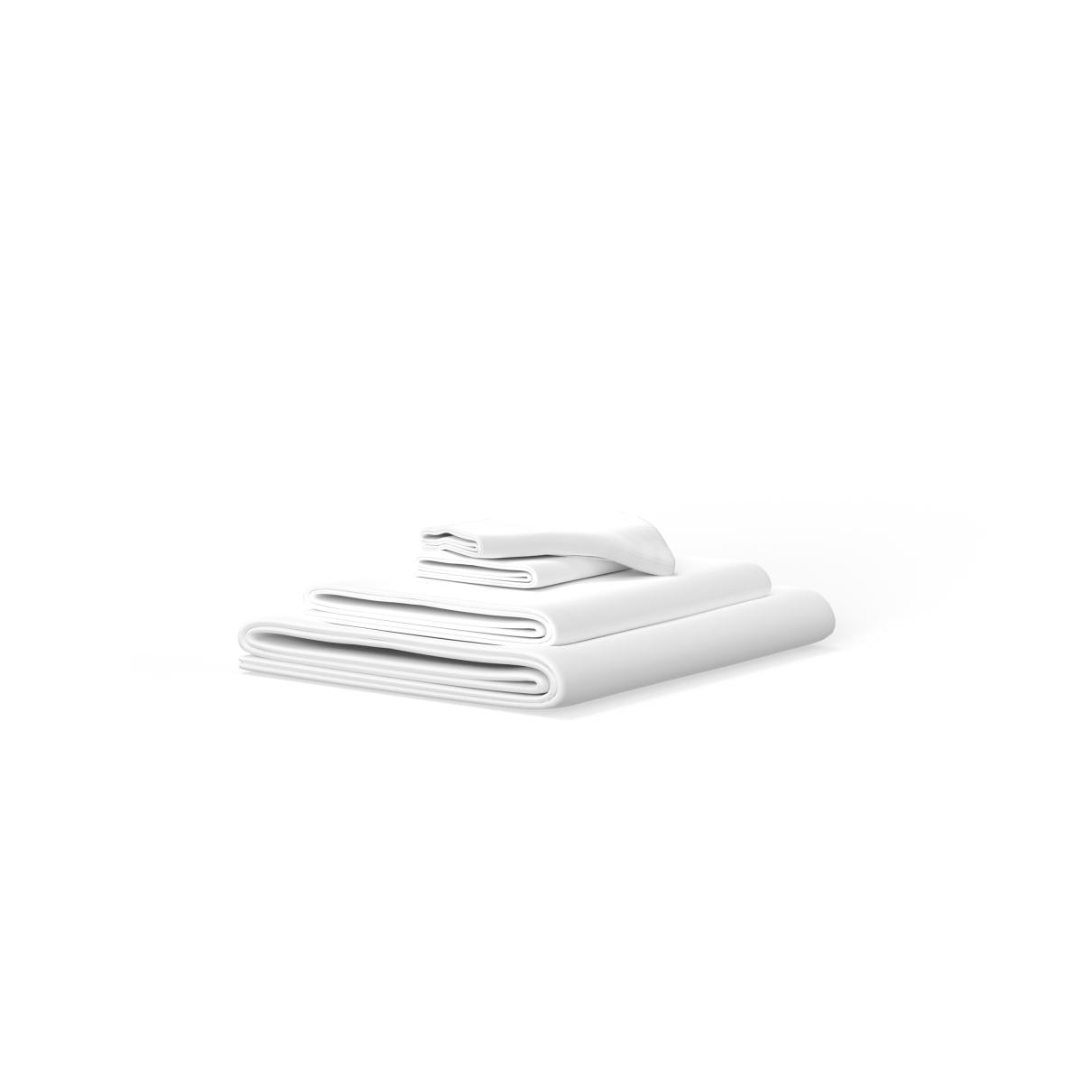 OSM33W 4 Piece Twin Size Brushed Microfiber Sheet Set, White