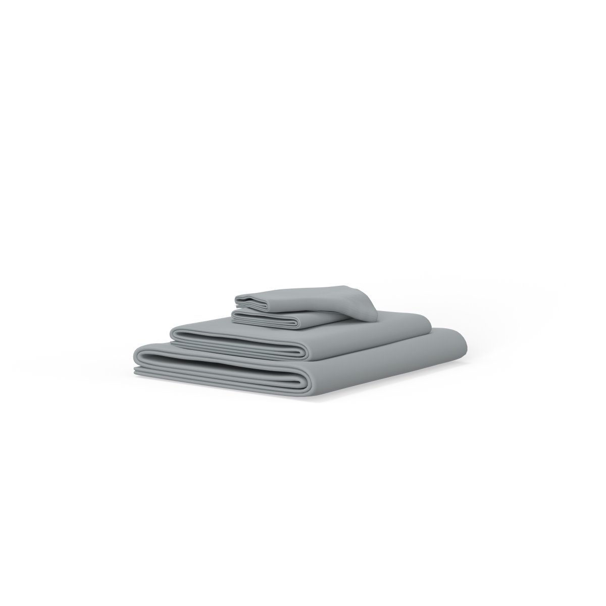 OSM66P 4 Piece King Size Brushed Microfiber Sheet Set, Pewter