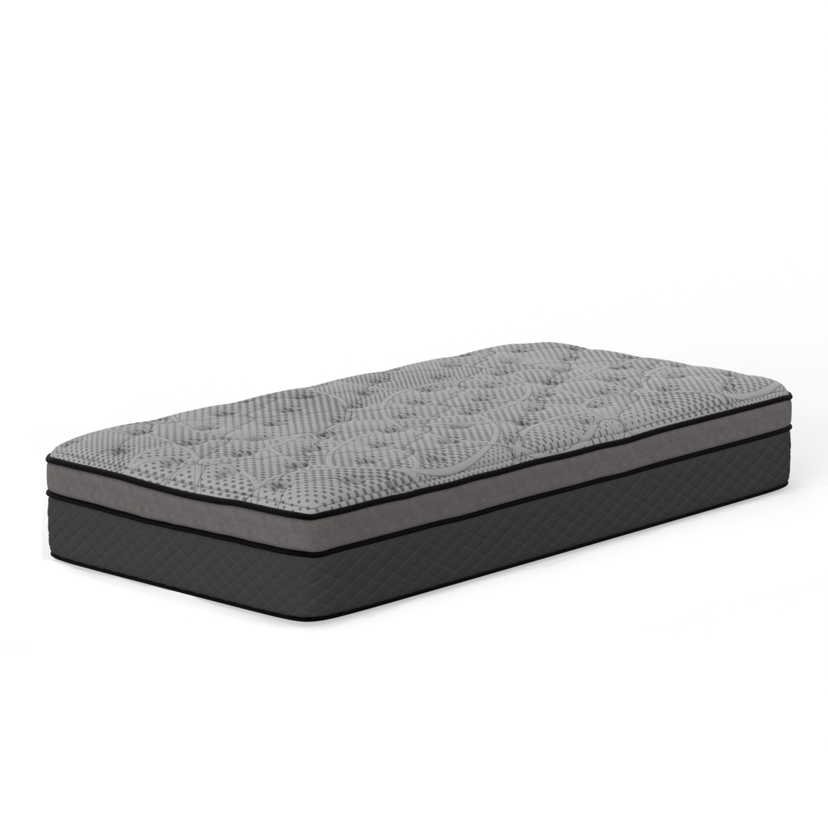 OHYB1266 12 in. Medium Firm Hybrid King Size Mattress with Contouring Memory Comfort Layer & Pocketed Coil System