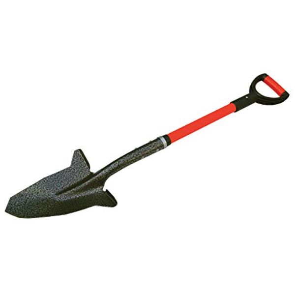 Short Reinforced Fiberglass Handle with Cushion D Grip, Red