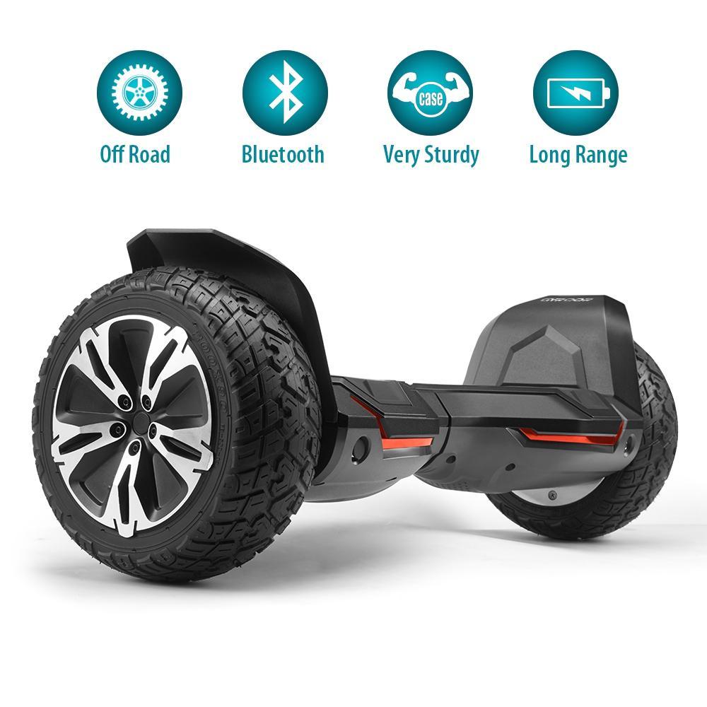 Picture of Glarewheel GWHB-G2BK 8.5 in. Self Balancing Electric Scooter Hoverboard with Built-In Bluetooth Speaker G2&#44; Black