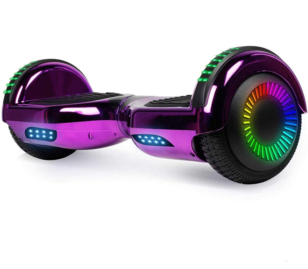 Picture of Glarewheel GWHB-M3BCPU Self Balancing Electric Scooter Hoverboard&#44; Chrome & Purple