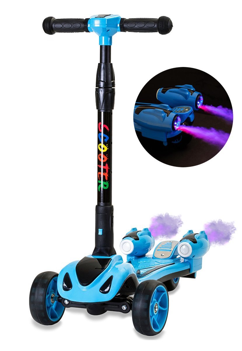 Picture of Glarewheel GWES-Y1BL Smoking Rocket Y-1 Kids Scooter&#44; Blue