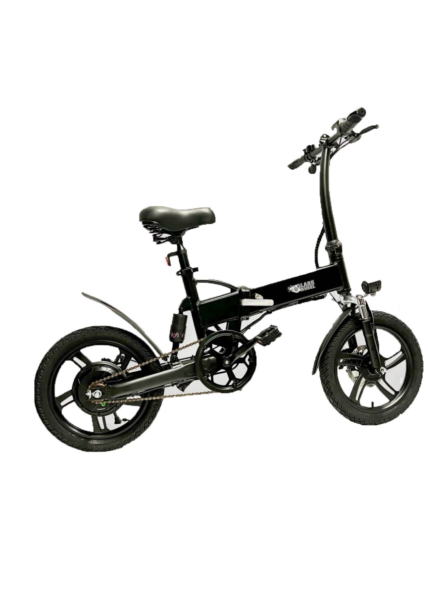 16 in. Foldable X3 Electric City Bike, Black