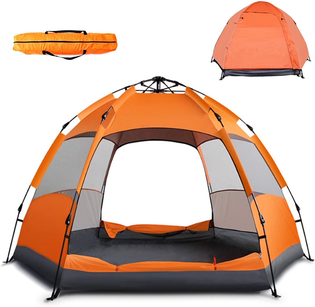 4-Person Pop Up Tent, Orange