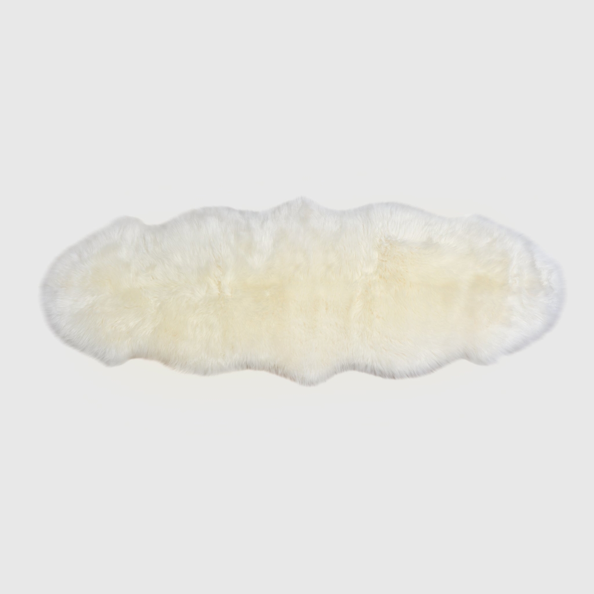 Picture of THE MOOD CHARLIE  SHEEPSKIN DOUBLE PELT RUG&#44; NATURAL IVORY
