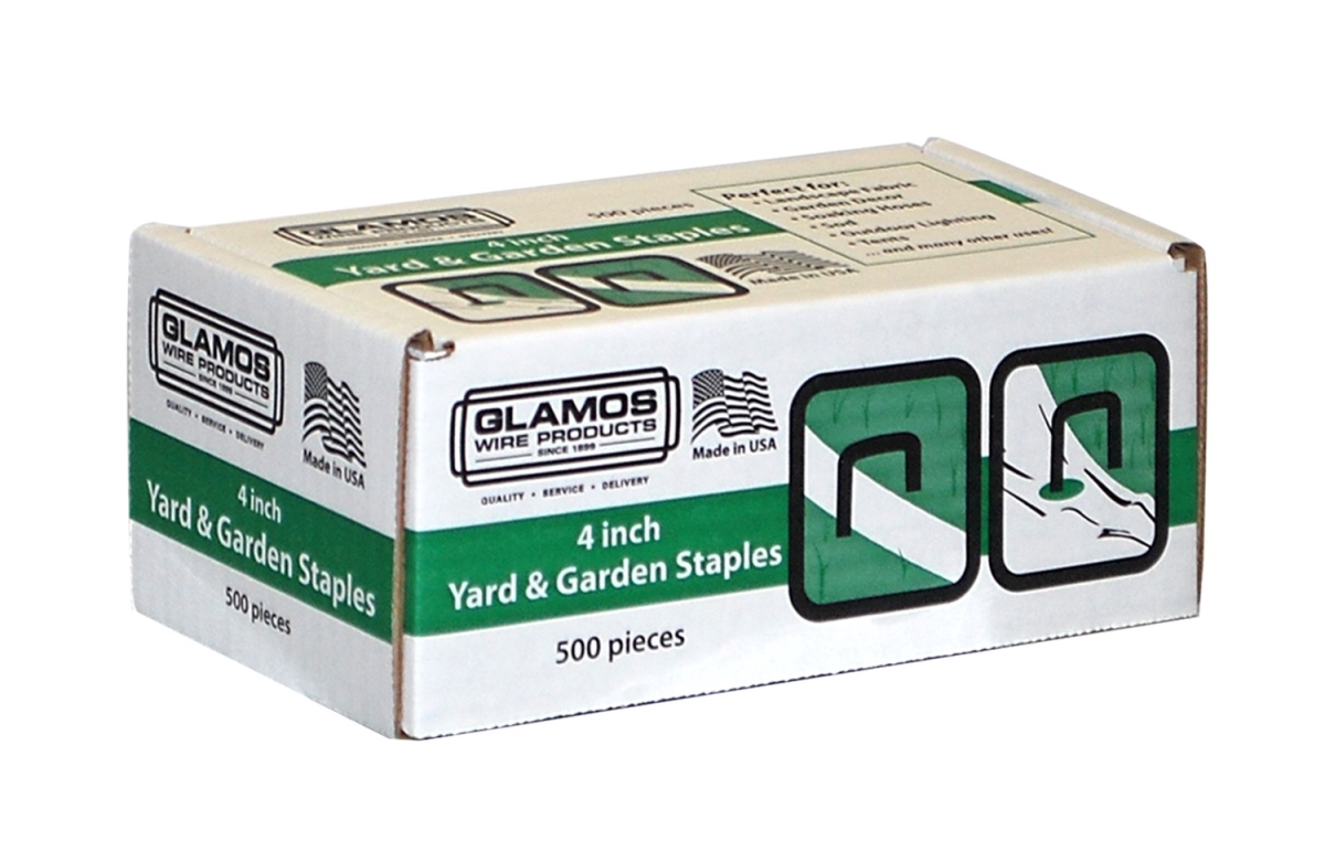 Glamos Wire Products 84500 4 x 1 x 4 in. Square Landscape Staple - Pack of 500