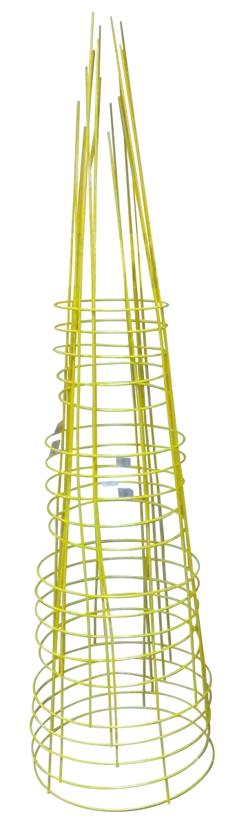 Glamos Wire Products 786373 54 in. Heavy Duty Yellow Plant Support - Pack of 5