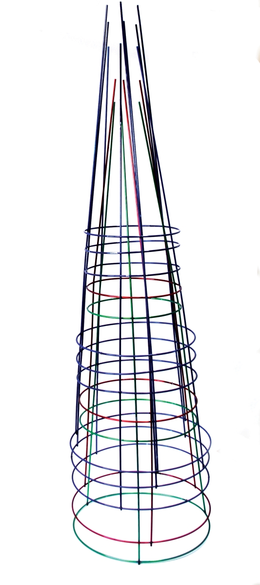 Glamos Wire 20443-5 42 in. Heavy-Duty Gemz Combo Plant Support, Assorted Color - Pack of 5